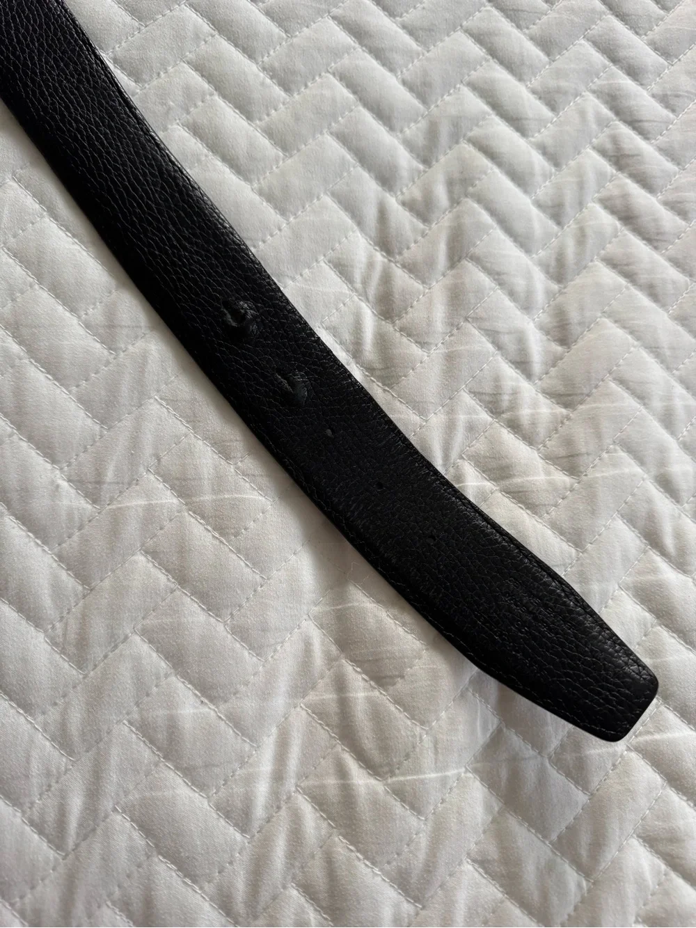 Tom Ford Signature T Buckle Grain Leather Belt Reversible Black Brown, Size 95